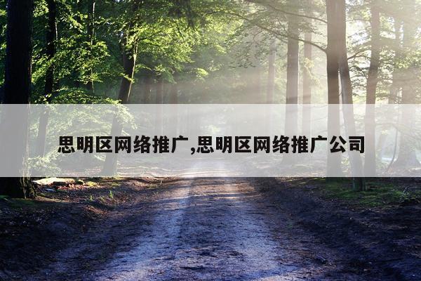 思明区网络推广,思明区网络推广公司
