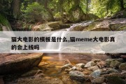 猫大电影的模板是什么,猫meme大电影真的会上线吗