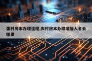 张村房本办理流程,农村房本办理增加人名去哪里