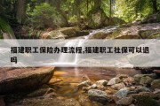 福建职工保险办理流程,福建职工社保可以退吗