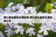 铜仁跳水最新比赛结果,铜仁跳水最新比赛结果公布