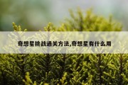 奇想星挑战通关方法,奇想星有什么用