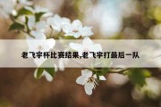 老飞宇杯比赛结果,老飞宇打最后一队