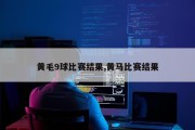 黄毛9球比赛结果,黄马比赛结果