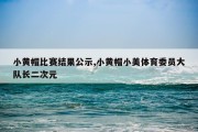 小黄帽比赛结果公示,小黄帽小美体育委员大队长二次元