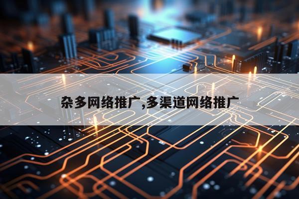 杂多网络推广,多渠道网络推广