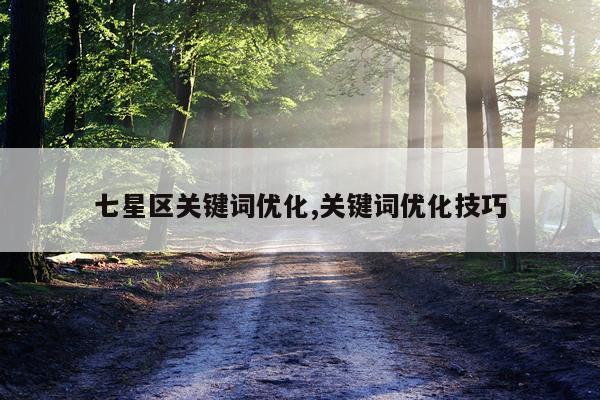 七星区关键词优化,关键词优化技巧