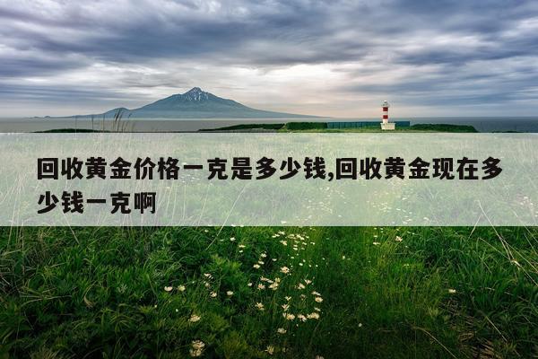 回收黄金价格一克是多少钱,回收黄金现在多少钱一克啊