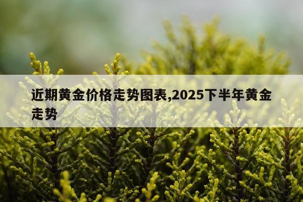 近期黄金价格走势图表,2025下半年黄金走势