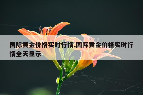 国际黄金价格实时行情,国际黄金价格实时行情全天显示