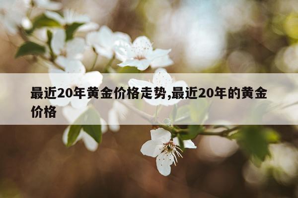 最近20年黄金价格走势,最近20年的黄金价格