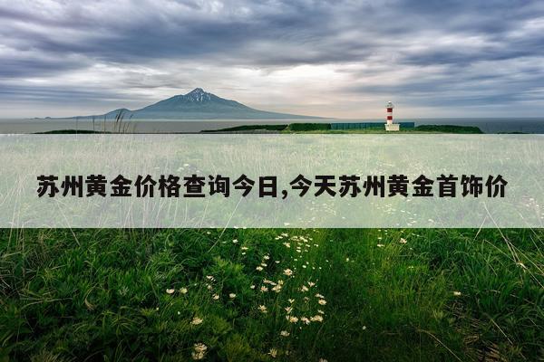 苏州黄金价格查询今日,今天苏州黄金首饰价