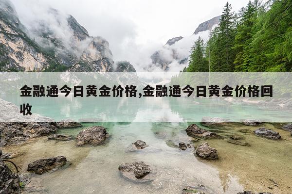金融通今日黄金价格,金融通今日黄金价格回收