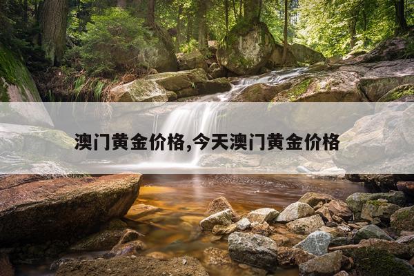 澳门黄金价格,今天澳门黄金价格
