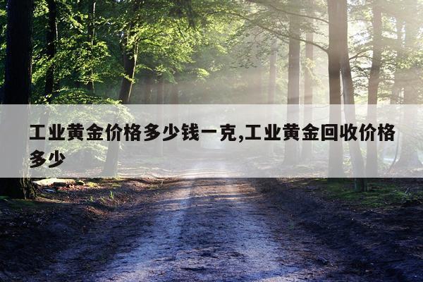 工业黄金价格多少钱一克,工业黄金回收价格多少