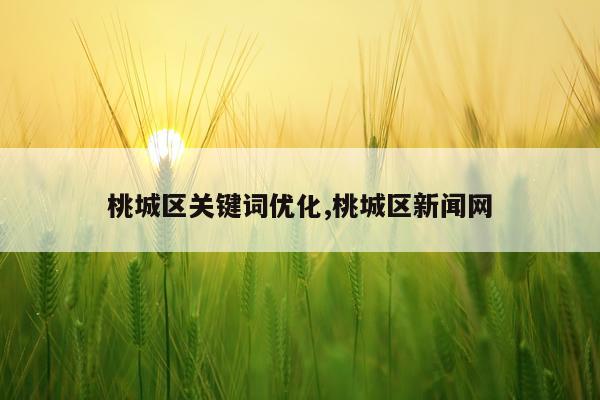 桃城区关键词优化,桃城区新闻网