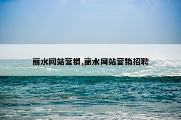 丽水网站营销,丽水网站营销招聘