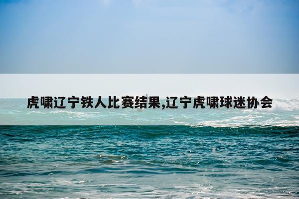 虎啸辽宁铁人比赛结果,辽宁虎啸球迷协会