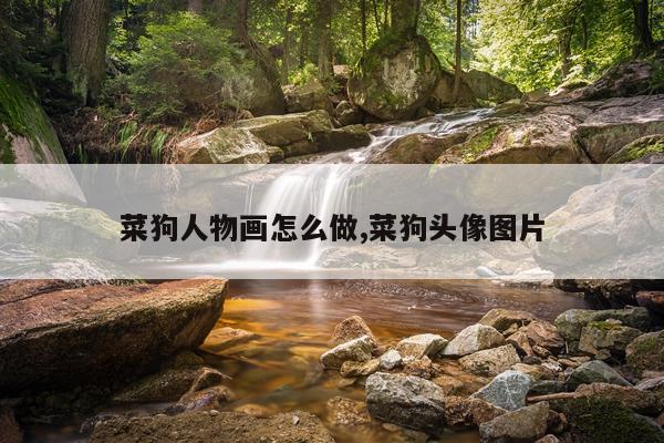 菜狗人物画怎么做,菜狗头像图片