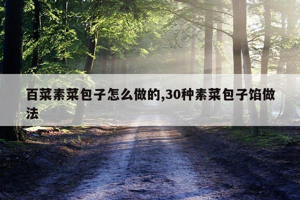 百菜素菜包子怎么做的,30种素菜包子馅做法