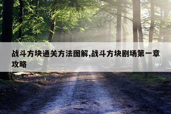 战斗方块通关方法图解,战斗方块剧场第一章攻略